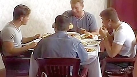 Husband watching wife gangbanged in restaurant Husband watching wife gangbanged in restaurant