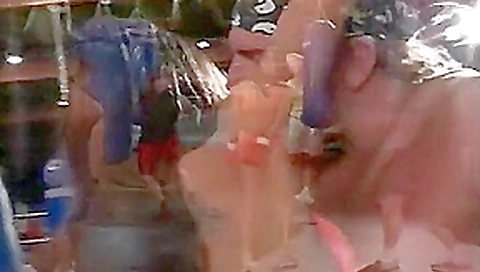 Stacked Bikini Babe Gets Double Teamed Stacked Bikini Babe Gets Double Teamed