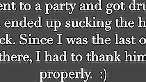 Slutty bambijean sucks party host cock Slutty bambijean sucks party host cock
