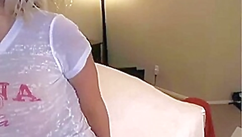 Blonde humiliates a worthless loser with small penis Blonde humiliates a worthless loser with small penis