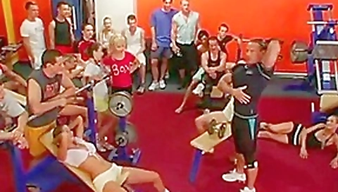 Bisexual orgy at the gym 1 Bisexual orgy at the gym 1