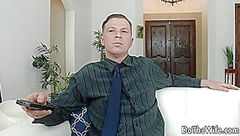 Stud Fucks Housewife Claudia Valentine While Her Lamer Husband Watches Stud Fucks Housewife Claudia Valentine While Her Lamer Husband Watches