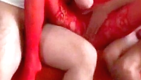 Red body stocking Red body stocking