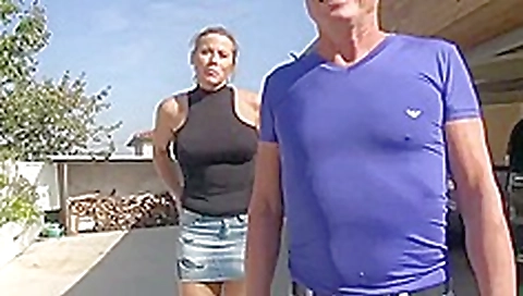 Sexy milf 46y first theesome with husband Sexy milf 46y first theesome with husband