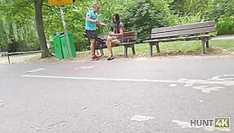 HUNT4K. Pleased cuckold watches girlfriend's outdoor sex with guy HUNT4K. Pleased cuckold watches girlfriend's outdoor sex with guy