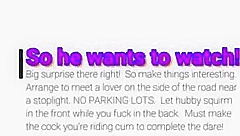 Dares for a hotwife Dares for a hotwife