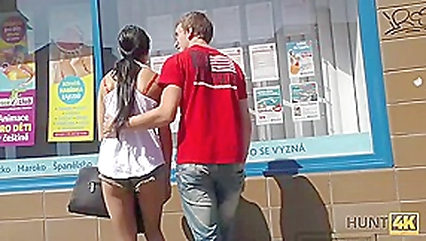 HUNT4K. Slim brunette fucked by guy in front of her nerdy cuckold HUNT4K. Slim brunette fucked by guy in front of her nerdy cuckold