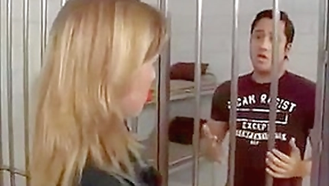 Female officer makes prisoner her sissy whore Female officer makes prisoner her sissy whore