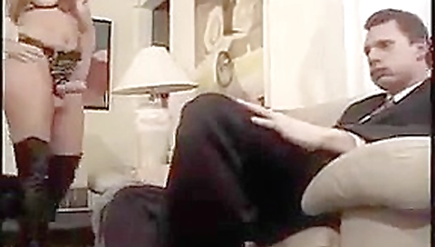 MILF wife with big tits fucking her submissive man MILF wife with big tits fucking her submissive man