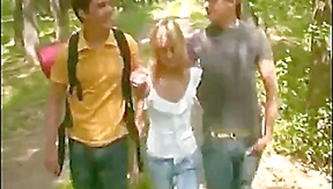 She get s caned for Bisex MMF in woods !!! She get s caned for Bisex MMF in woods !!!
