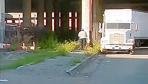 Young Black Slut Fucks Two Guys In Alley Young Black Slut Fucks Two Guys In Alley