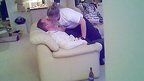 Cuckold hot wife blowjob and handjob teasing hubby Cuckold hot wife blowjob and handjob teasing hubby
